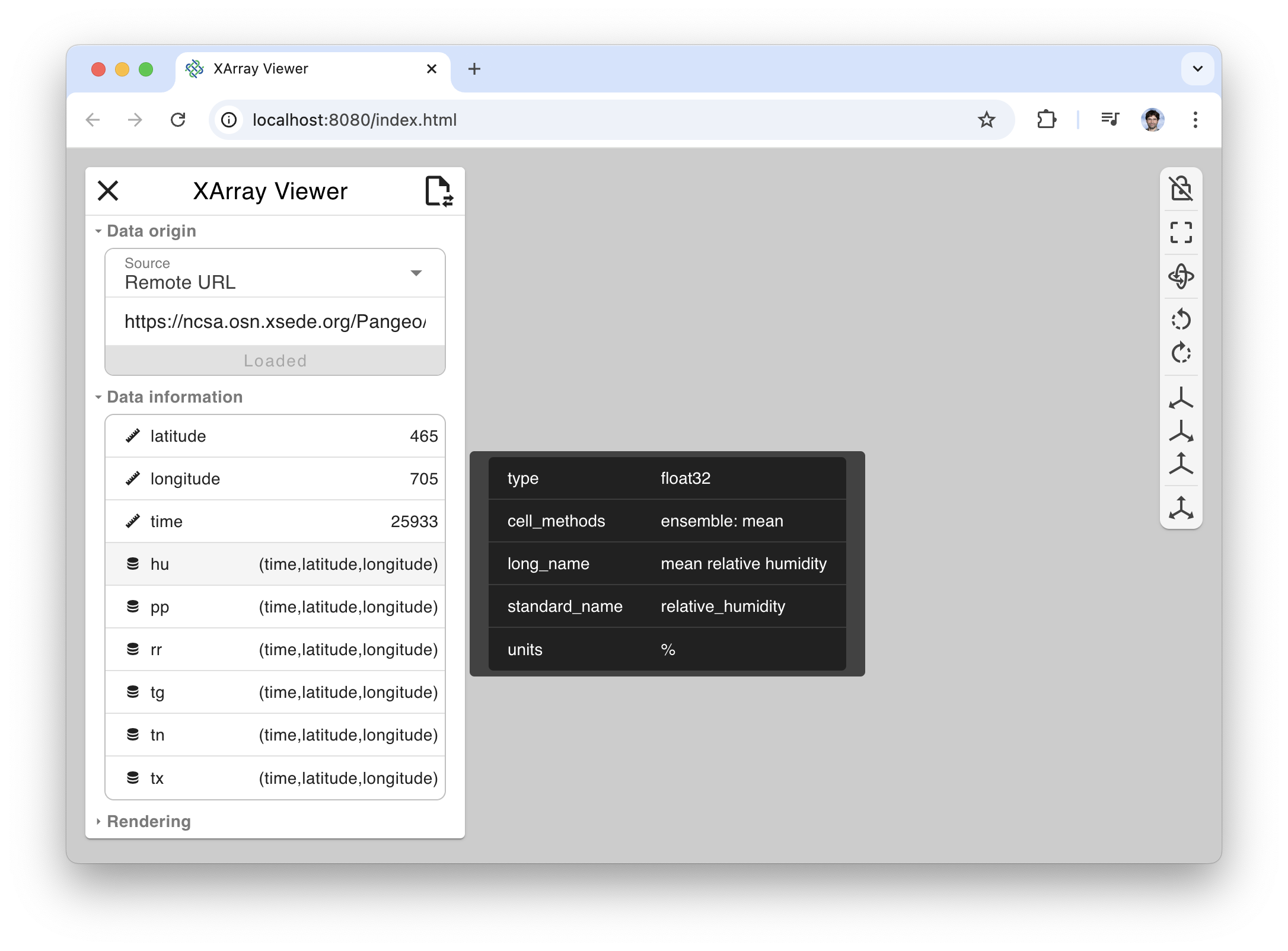 XArray Viewer - Pan3D Documentation